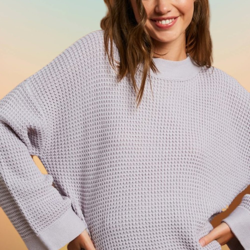 Waffle Knit Sweater